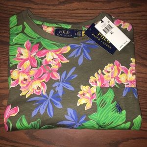 Polo Ralph Lauren xl t shirt floral pocket